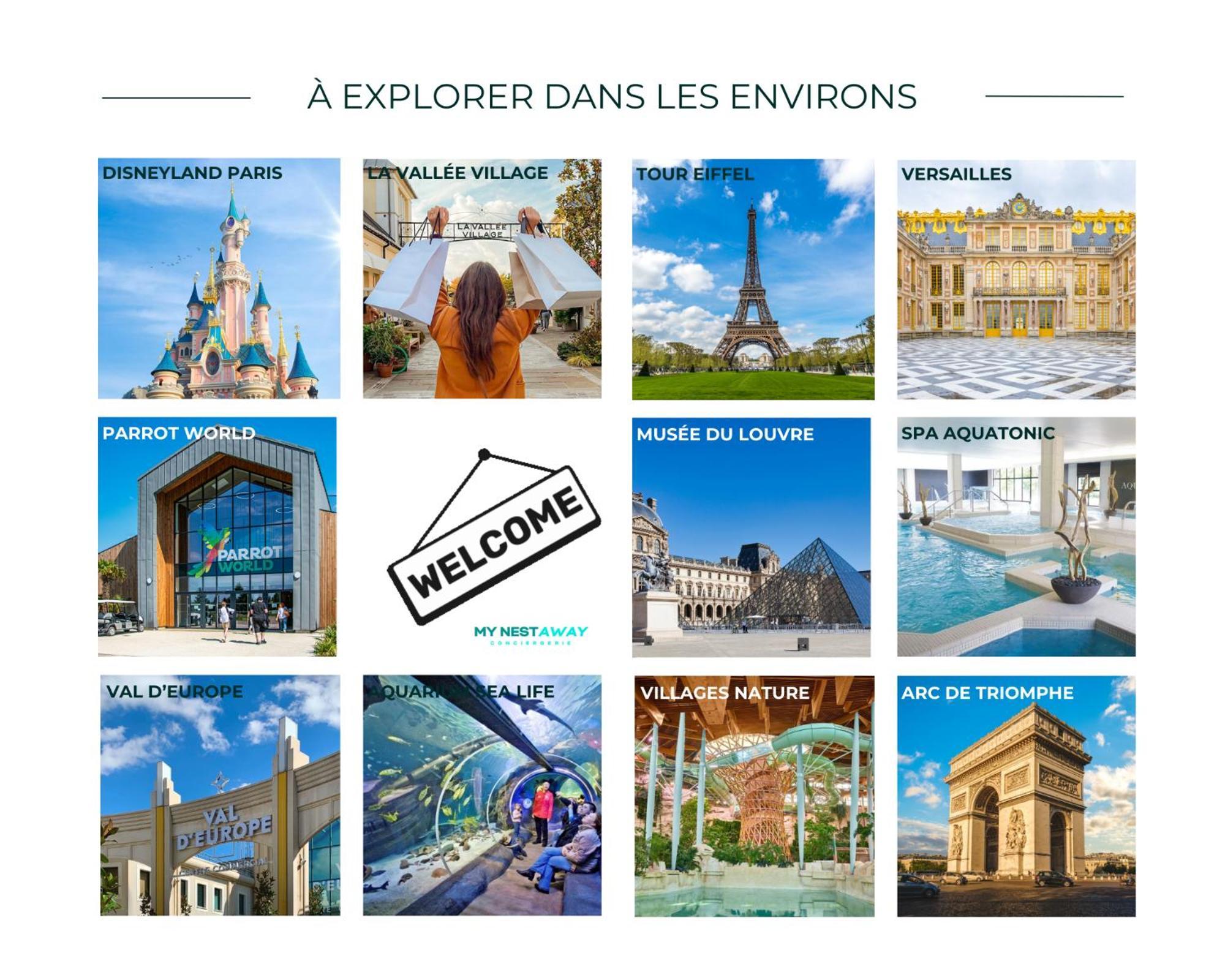 Le Chessy Disney - Logement Pour 6 A Disneyland Paris Avec Vue Sur Le Feu D Artifice Εξωτερικό φωτογραφία